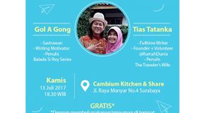Literasi Februari: GRI Regional Surabaya, Gol A Gong, dan Tias Tatanka