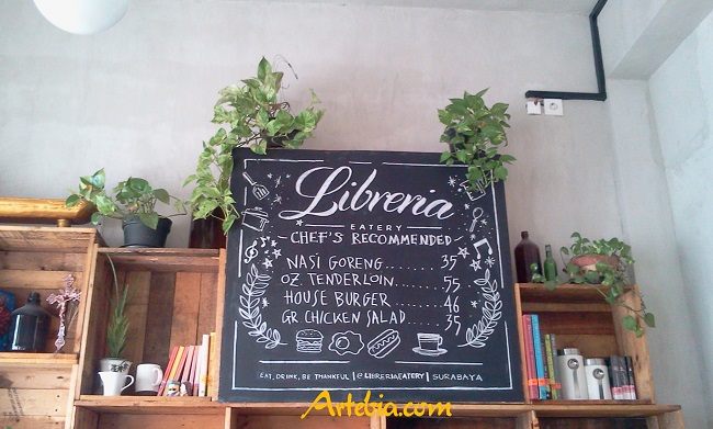 Menu Libreria Eatery