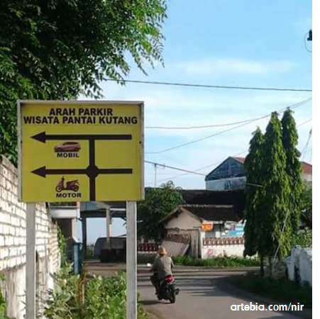 Pantai Kutang Sign