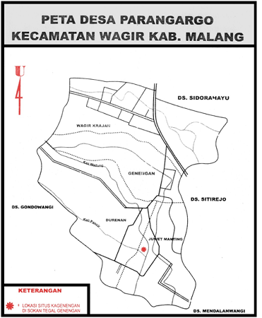Peta Desa Parangargo, Kecamatan Wagir, Kabupaten Malang