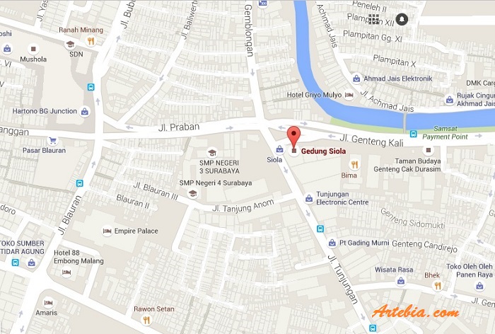 peta lokasi museum surabaya